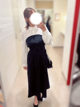 「シャツワンピ」｜りぃむさん（レディース・160cm）の秋コーディネート