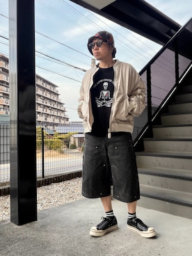 「Jieda（ジエダ）のアイテム」を使った、クリパン7.12さん（メンズ・169cm）の春コーディネート