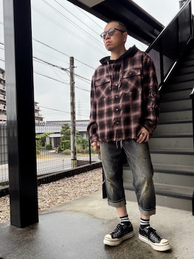 「アイテム（シャツ/ブラウス）」を使った、クリパン7.12さん（メンズ・169cm・40代）の秋コーディネート