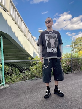 「アイテム（ウォレットチェーン）」を使った、クリパン7.12さん（メンズ・169cm）の夏コーディネート