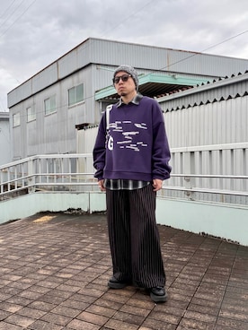 「アイテム（ニットキャップ/ビーニー）」を使った、クリパン7.12さん（メンズ・169cm・40代）の冬コーディネート