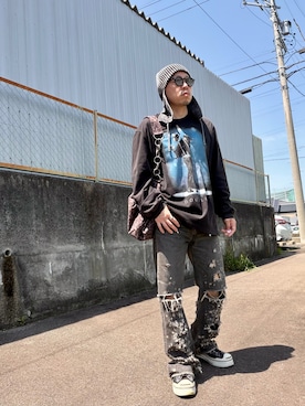 「WYM」｜クリパン7.12さん（メンズ・169cm）の春コーディネート
