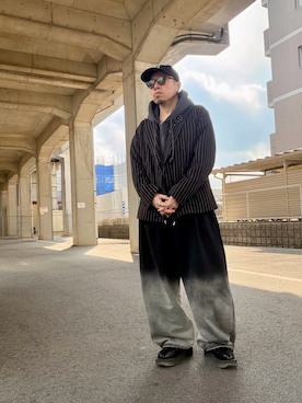 「ajouter flow（アジューテフロー）のアイテム」を使った、クリパン7.12さん（メンズ・169cm）の春コーディネート