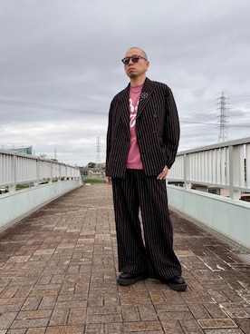 「アイテム（スラックス）」を使った、クリパン7.12さん（メンズ・169cm・40代）の秋コーディネート