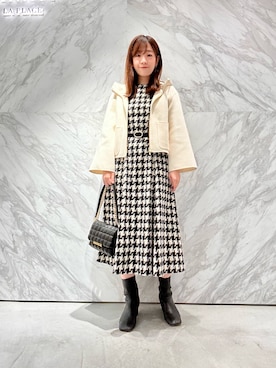 「ANAYI（アナイ）のアイテム（その他アウター）」を使った、Higashimori.sさん（レディース・164cm）の秋コーディネート