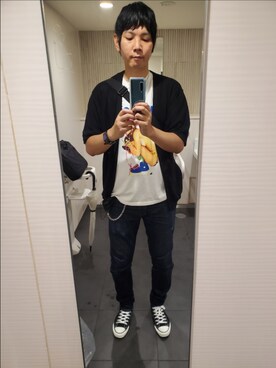 「カーディガンコーデ」｜「アイテム（財布/小物）」を使った、shinn_akkunnさん（メンズ・180cm）の秋コーディネート