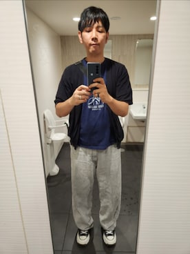 「URBAN RESEARCH DOORS（アーバンリサーチドアーズ）のアイテム（カーディガン/ボレロ）」を使った、shinn_akkunnさん（メンズ・180cm）の夏コーディネート