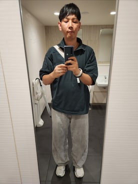 「ASICS（アシックス）のアイテム」を使った、shinn_akkunnさん（メンズ・180cm）の夏コーディネート