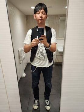 「Levi's Made & Crafted（リーバイスメイドアンドクラフテッド）のアイテム」を使った、shinn_akkunnさん（メンズ・180cm）の夏コーディネート