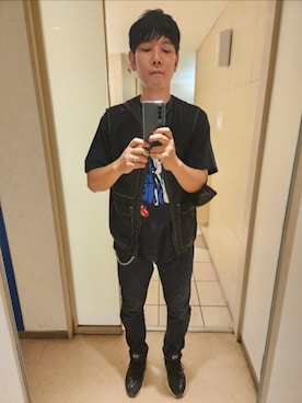 「ZARA（ザラ）のアイテム（ベスト）」を使った、shinn_akkunnさん（メンズ・180cm）の秋コーディネート