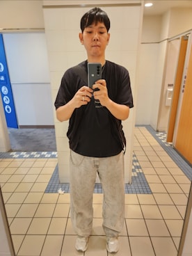 「URBAN RESEARCH DOORS（アーバンリサーチドアーズ）のアイテム（カーディガン/ボレロ、ブラック系）」を使った、shinn_akkunnさん（メンズ・180cm）の夏コーディネート