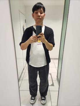「CONVERSE（コンバース）のアイテム」を使った、shinn_akkunnさん（メンズ・180cm）の夏コーディネート