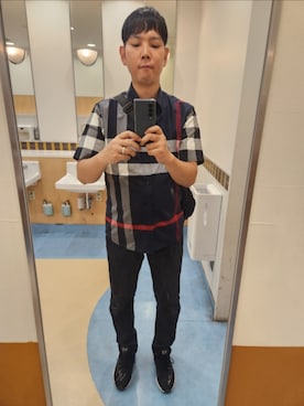 「Y-3（ワイスリー）のアイテム」を使った、shinn_akkunnさん（メンズ・180cm）の夏コーディネート