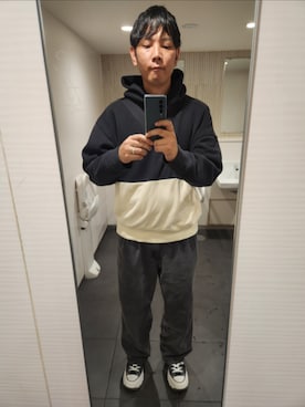 「GAP（ギャップ）のアイテム」を使った、shinn_akkunnさん（メンズ・180cm）の秋コーディネート