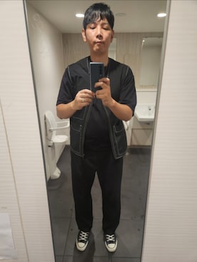 「アイテム（ベスト）」を使った、shinn_akkunnさん（メンズ・180cm）の秋コーディネート
