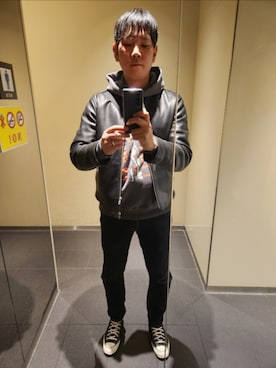 shinn_akkunnさん（メンズ・180cm）の春コーディネート