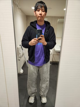 「ASICS（アシックス）のアイテム」を使った、shinn_akkunnさん（メンズ・180cm）の春コーディネート