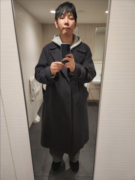 「WYM LIDNM（ウィム バイ リドム）のアイテム（その他アウター）」を使った、shinn_akkunnさん（メンズ・180cm）の冬コーディネート
