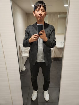 「アイテム（セットアップ）」を使った、shinn_akkunnさん（メンズ・180cm）の秋コーディネート