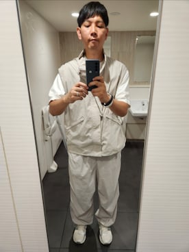 「ASICS（アシックス）のアイテム」を使った、shinn_akkunnさん（メンズ・180cm）の夏コーディネート