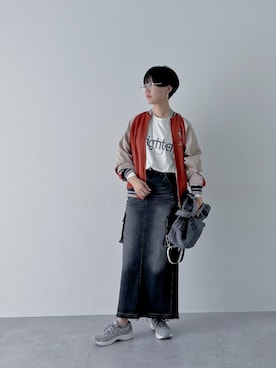「アイテム（ジャケット/アウター）」を使った、のむさん（レディース・167cm）の夏コーディネート