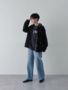 「アイテム（カバーオール）」を使った、のむさん（レディース・167cm）の夏コーディネート