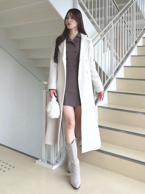 セール】ニットジャケットミニワンピース（ワンピース）｜MERCURYDUO