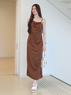 「MERCURYDUO（マーキュリーデュオ）のアイテム」を使った、ayamoさん（レディース・165cm）の夏コーディネート