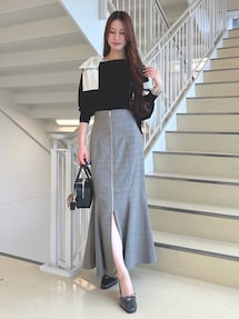 フロントZIPマーメイドスカート|マーキュリーデュオ(MERCURYDUO フロントZIPマーメイドスカート|マーキュリーデュオ(MERCURYDUO