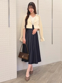 2WAYラッフルブラウスドッキングワンピース｜マーキュリーデュオ