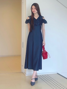 「アイテム（パンプス）」を使った、ayamoさん（レディース・165cm）の夏コーディネート