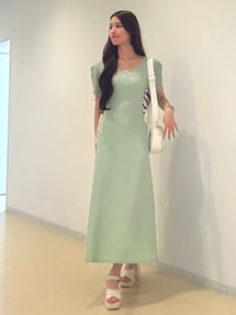 マーキュリーデュオ　サイドレースアップカットワンピース　ミントグリーン マーキュリーデュオ MERCURYDUO サイドレースアップカット