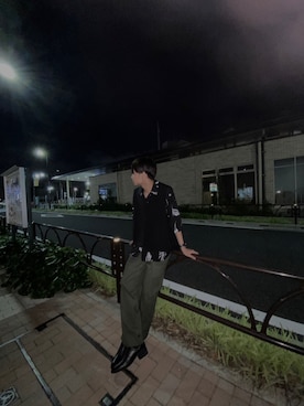 「大学生コーデ」｜「アイテム（ブーツ）」を使った、りく。さん（メンズ・167cm）の春コーディネート