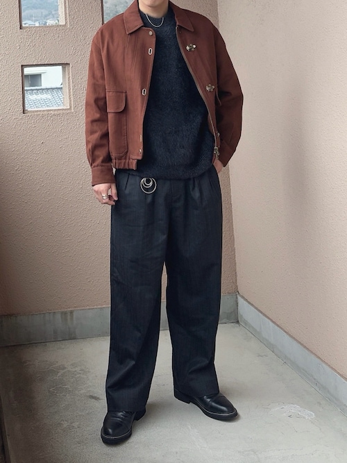 LIDNM（リドム）の「Wool Chalk Stripe Slacks（スラックス）」 - WEAR