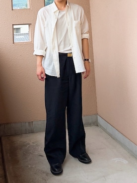 「LIDNM（リドム）のアイテム」を使った、つきさん（メンズ・164cm）の夏コーディネート