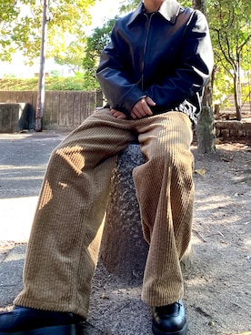 「アイテム（ブレスレット）」を使った、つきさん（メンズ・164cm）の秋コーディネート