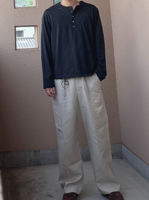 WOOL LINEN UTILITY SLACKS Sサイズ