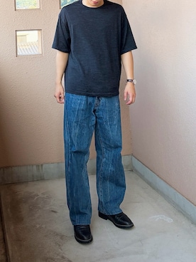 「LIDNM（リドム）のアイテム」を使った、つきさん（メンズ・164cm）の夏コーディネート