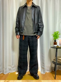 LIDNM / Llife ONLINE STORE / ALPACA SILK TWEED TROUSERS