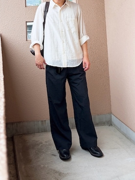 「LIDNM（リドム）のアイテム」を使った、つきさん（メンズ・164cm）の夏コーディネート
