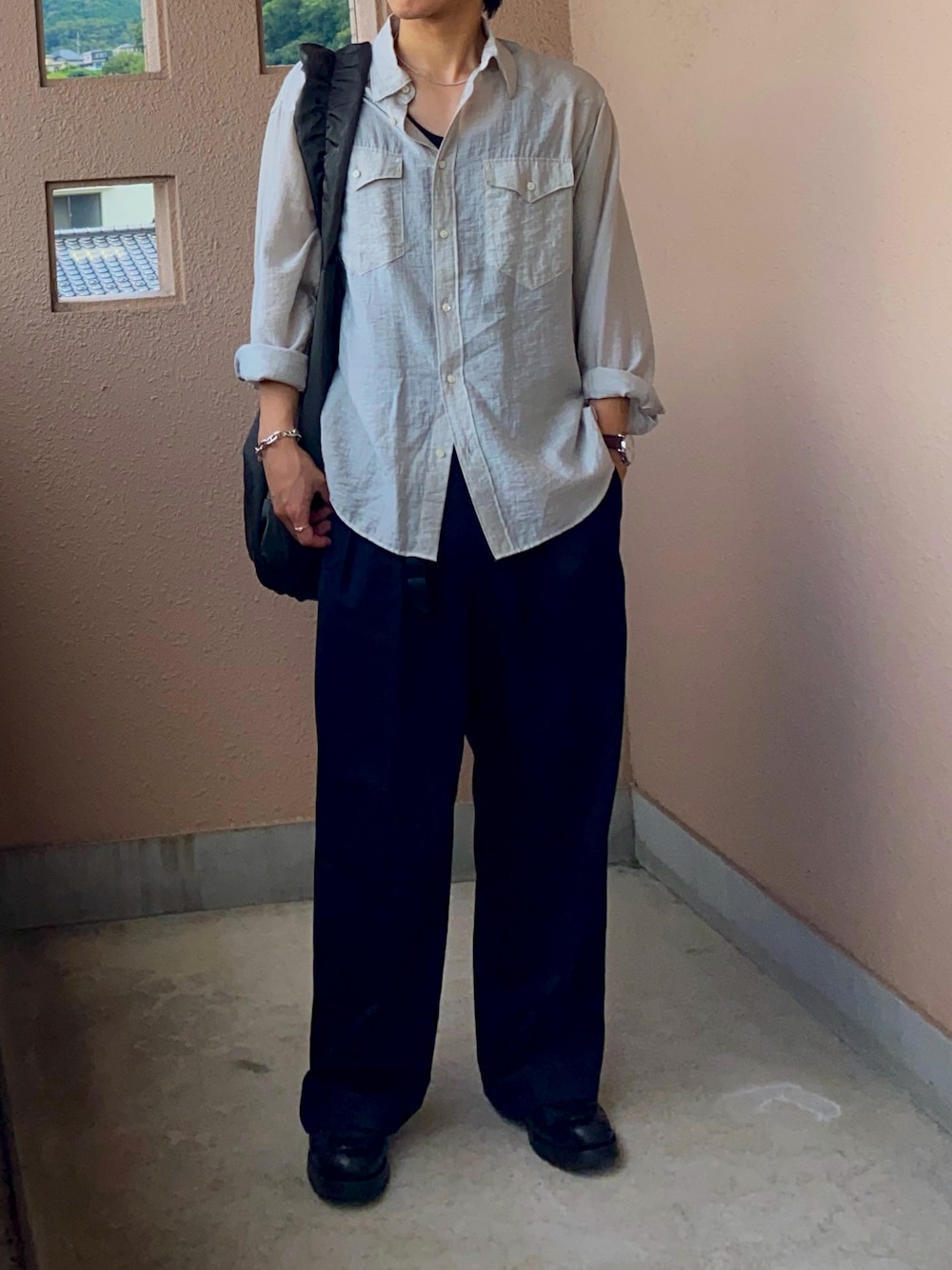 パンツ Wool Chalk Stripe Slacks lidnm LIDNM / Llife ONLINE STORE / Wool Chalk Stripe Slacks