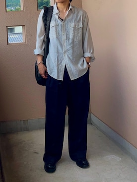 「アイテム（ブレスレット）」を使った、つきさん（メンズ・164cm）の秋コーディネート