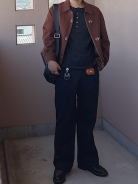 「HERMES（エルメス）のアイテム（アクセサリー）」を使った、つきさん（メンズ・164cm）の春コーディネート