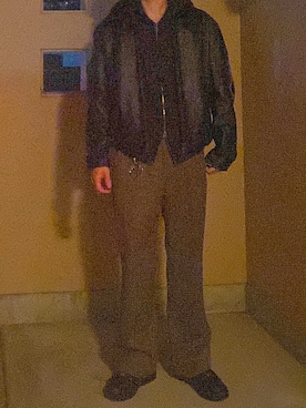 「アイテム（キーケース/キーアクセサリー）」を使った、つきさん（メンズ・164cm）の秋コーディネート