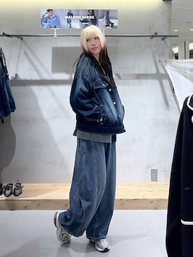 「PAGEBOY（ページボーイ）のアイテム（ブルゾン）」を使った、あちさん（レディース・168cm）の春コーディネート