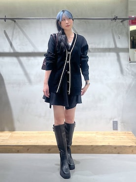 「アイテム（チャーム）」を使った、あちさん（レディース・168cm）の秋コーディネート