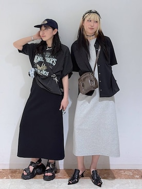 「PBLIM（ページボーイリム）のアイテム」を使った、あちさん（レディース・168cm）の春コーディネート