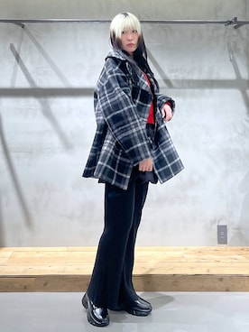 「アイテム（チェスターコート）」を使った、あちさん（レディース・168cm・20代）の秋コーディネート