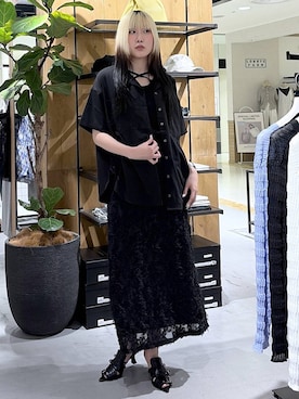 「PAGEBOY（ページボーイ）のアイテム（トップス）」を使った、あちさん（レディース・168cm）の春コーディネート