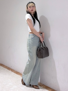 「PAGEBOY（ページボーイ）のアイテム（バッグ）」を使った、あちさん（レディース・168cm）の春コーディネート